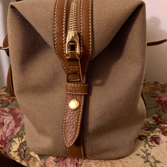 AUTHENTIC 💯 PRADA JACQUARD CORDA+BRANDY 👜 - Picture 4 of 8